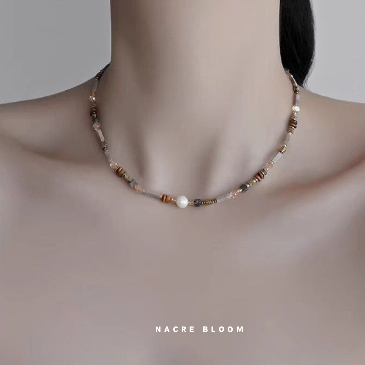 Nacre Bloom Necklace set