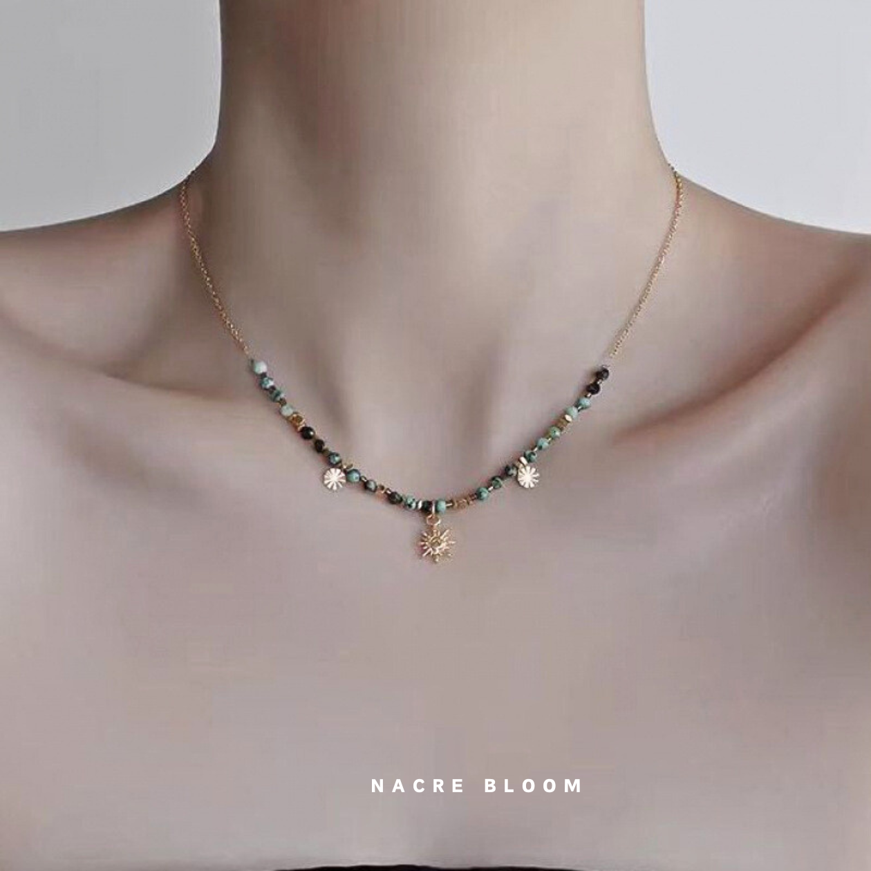 Nacre Bloom Necklace set