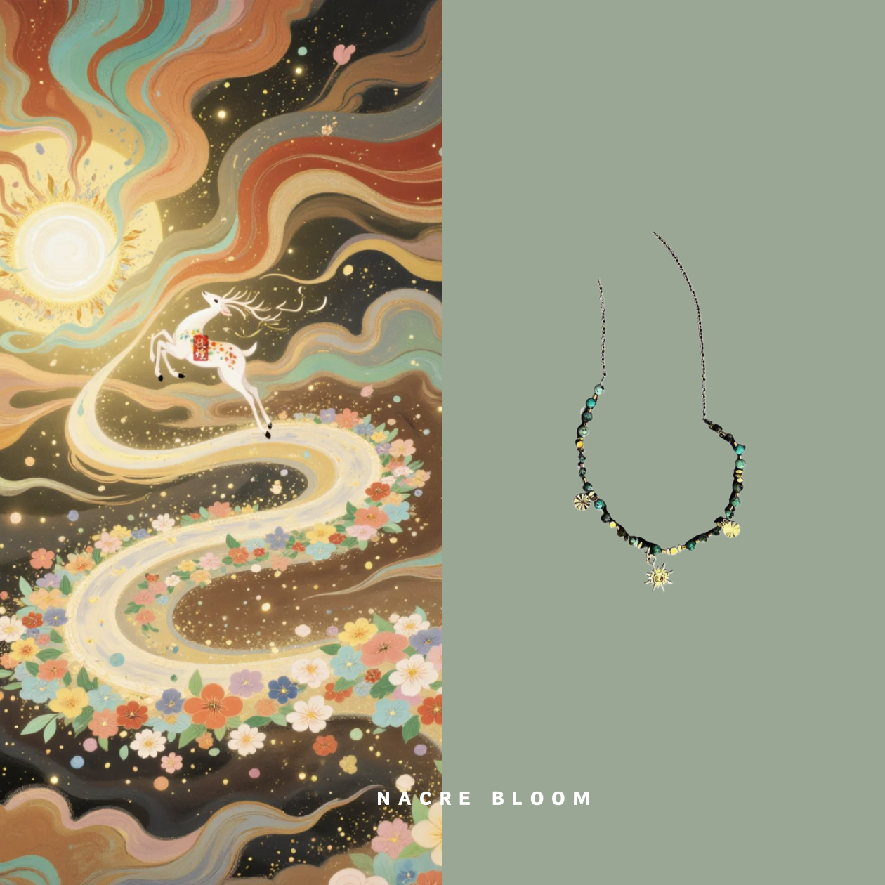 Nacre Bloom Necklace set