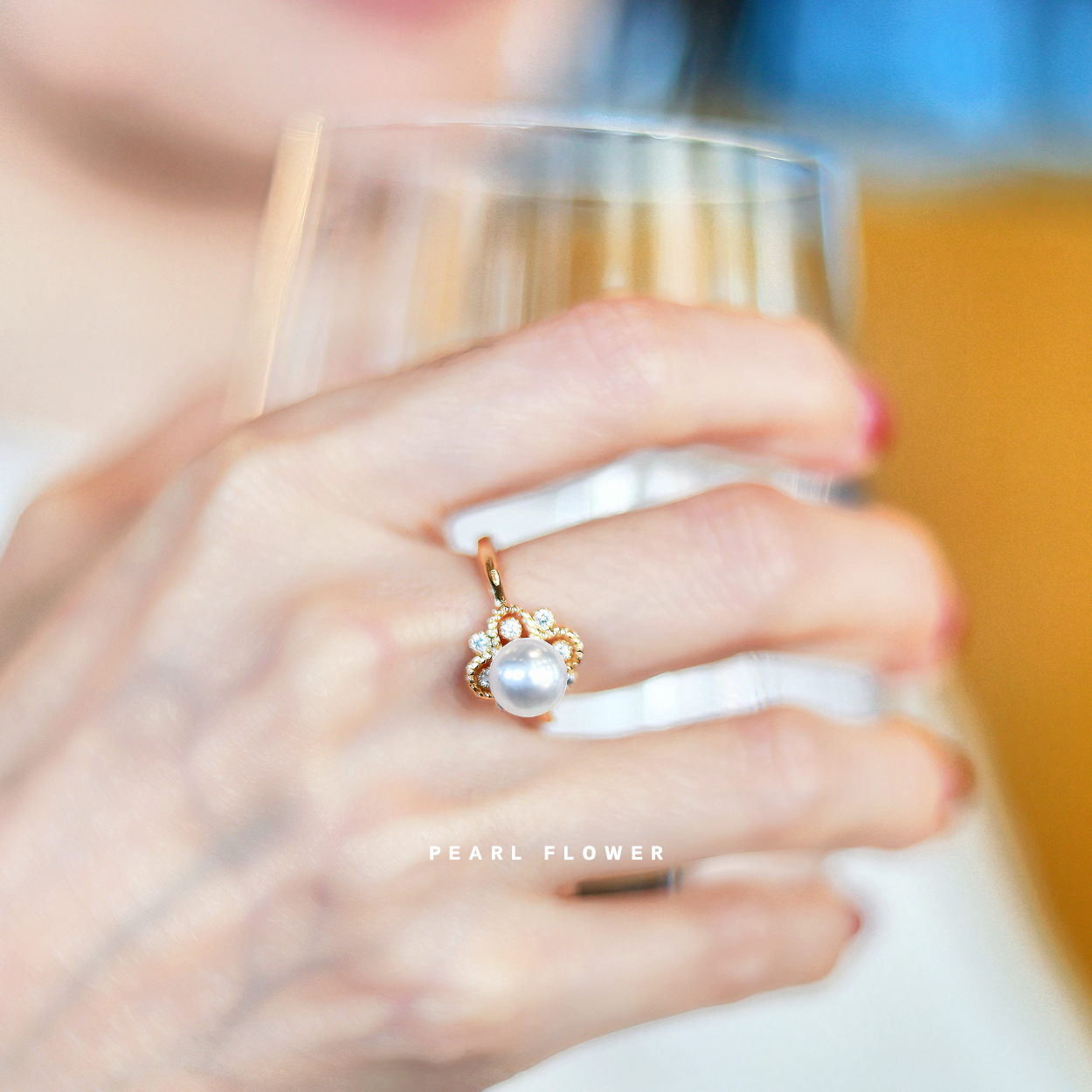 PEARL FLOWER RING